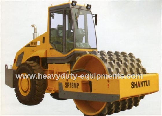 China Mechanicao Shantui SR18M einzelner Trommelbodenverdichter, 18ton Gewicht, Yuchai-Maschine fournisseur