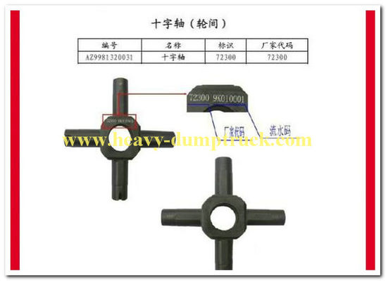 China 1.39kg Gelenkkreuz der Zahl AZ9981320031 Ersatzteile für LKWs fournisseur